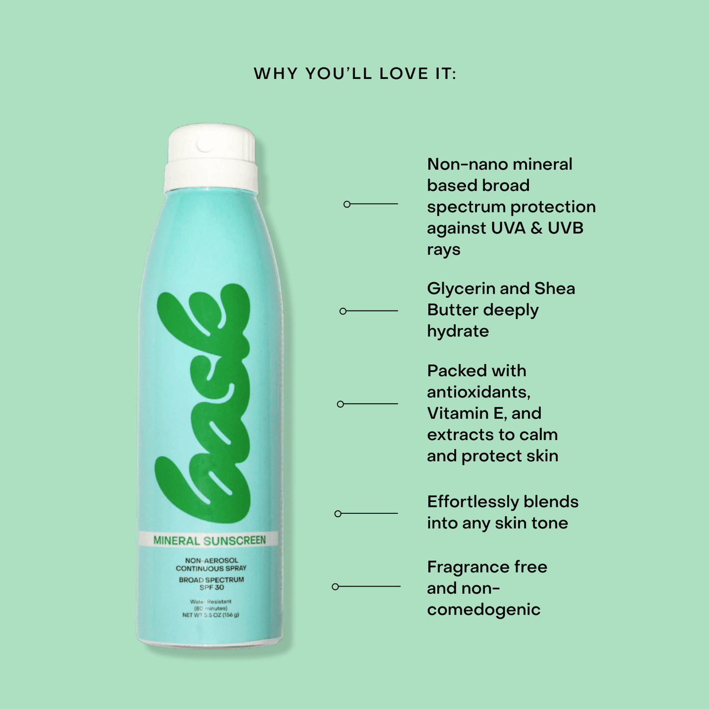 SPF 30 Mineral Non-Aerosol Spray - London Beauty
