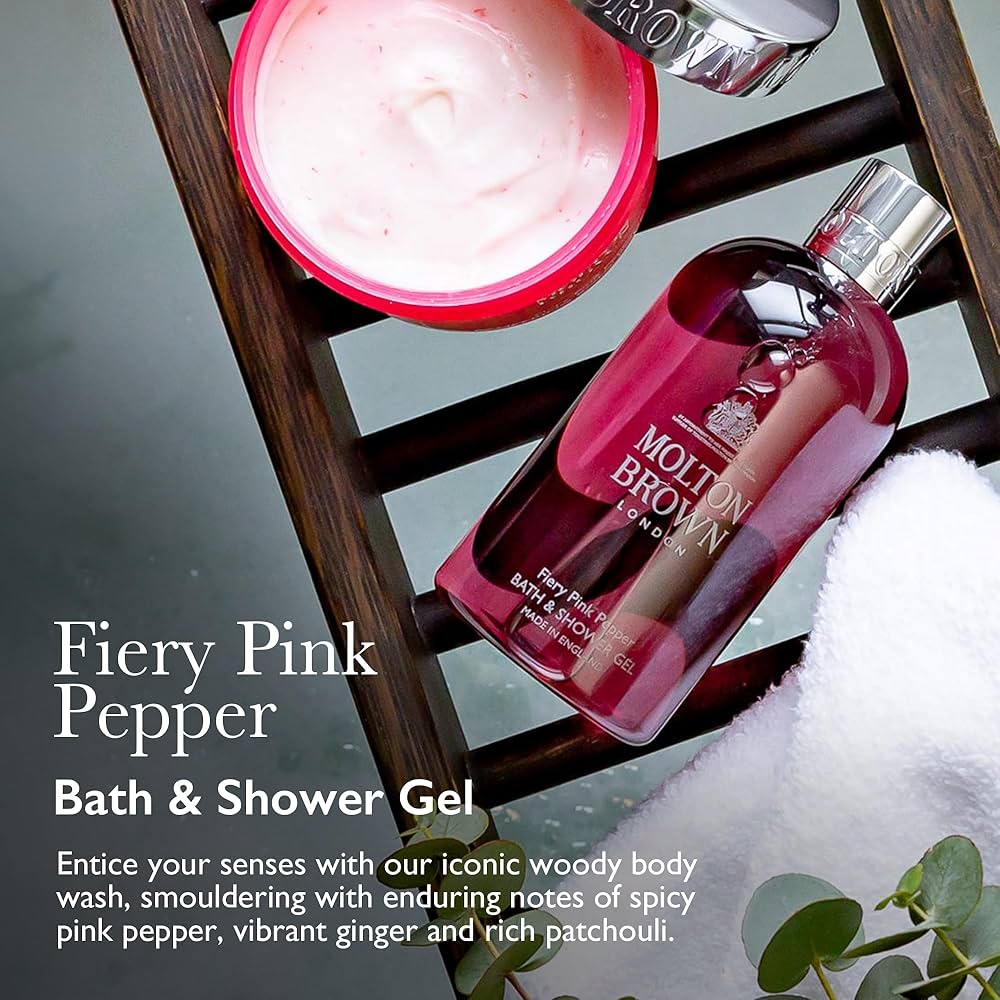 Fiery Pink Pepper Bath & Shower Gel | Shop Molton Brown at London Beauty