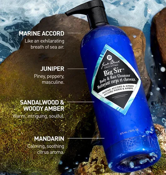 Big Sir Body & Hair Cleanser 33oz | Shop Jack Black at London Beauty