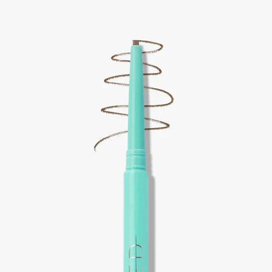 Sweed Brow Pencil in a teal packaging with a twisting design for precise eyebrow shaping