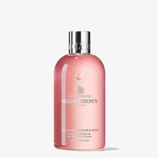 Delicious Rhubarb & Rose Bath & Shower Gel - London Beauty