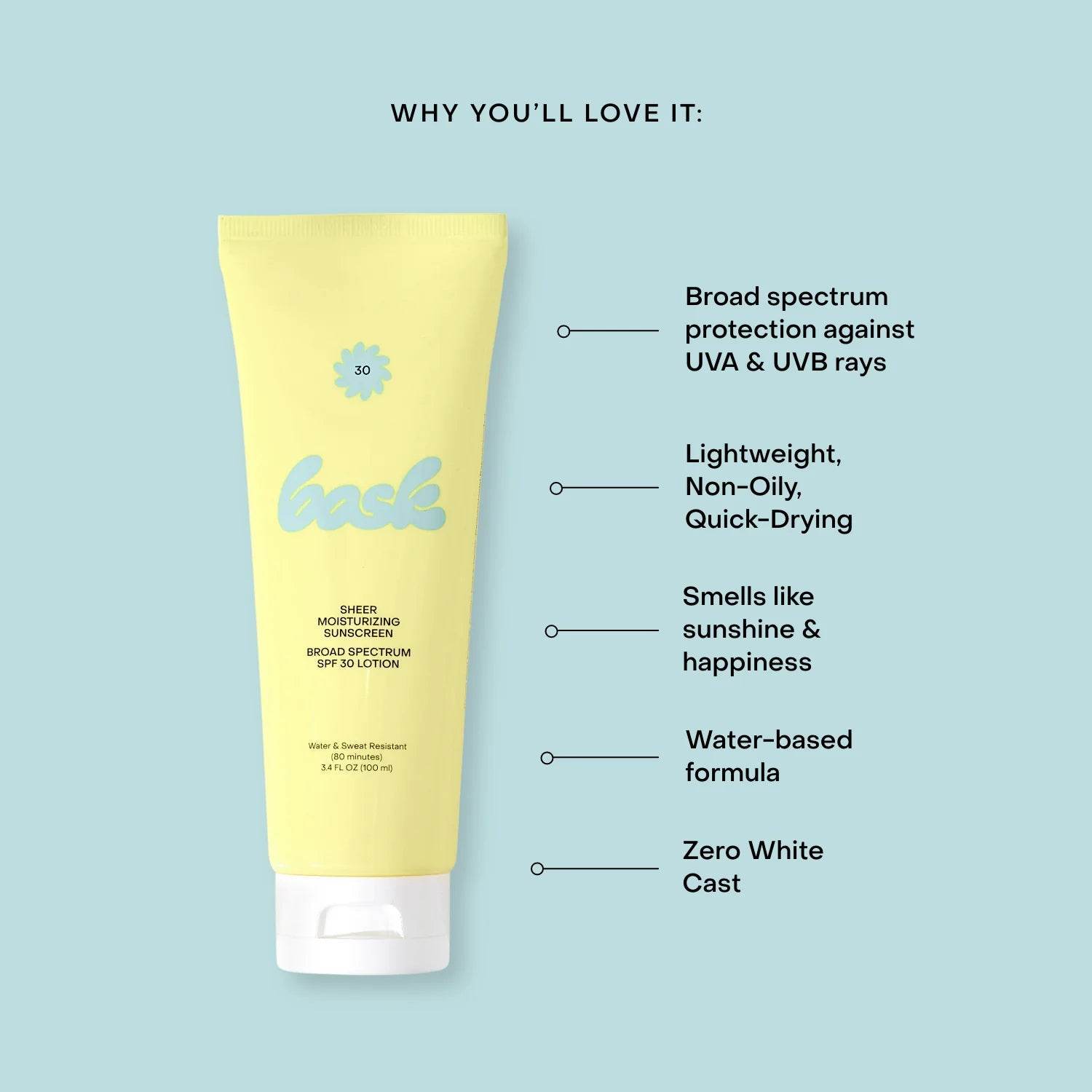 Sheer Moisturizing Sunscreen SPF 30 Lotion - London Beauty