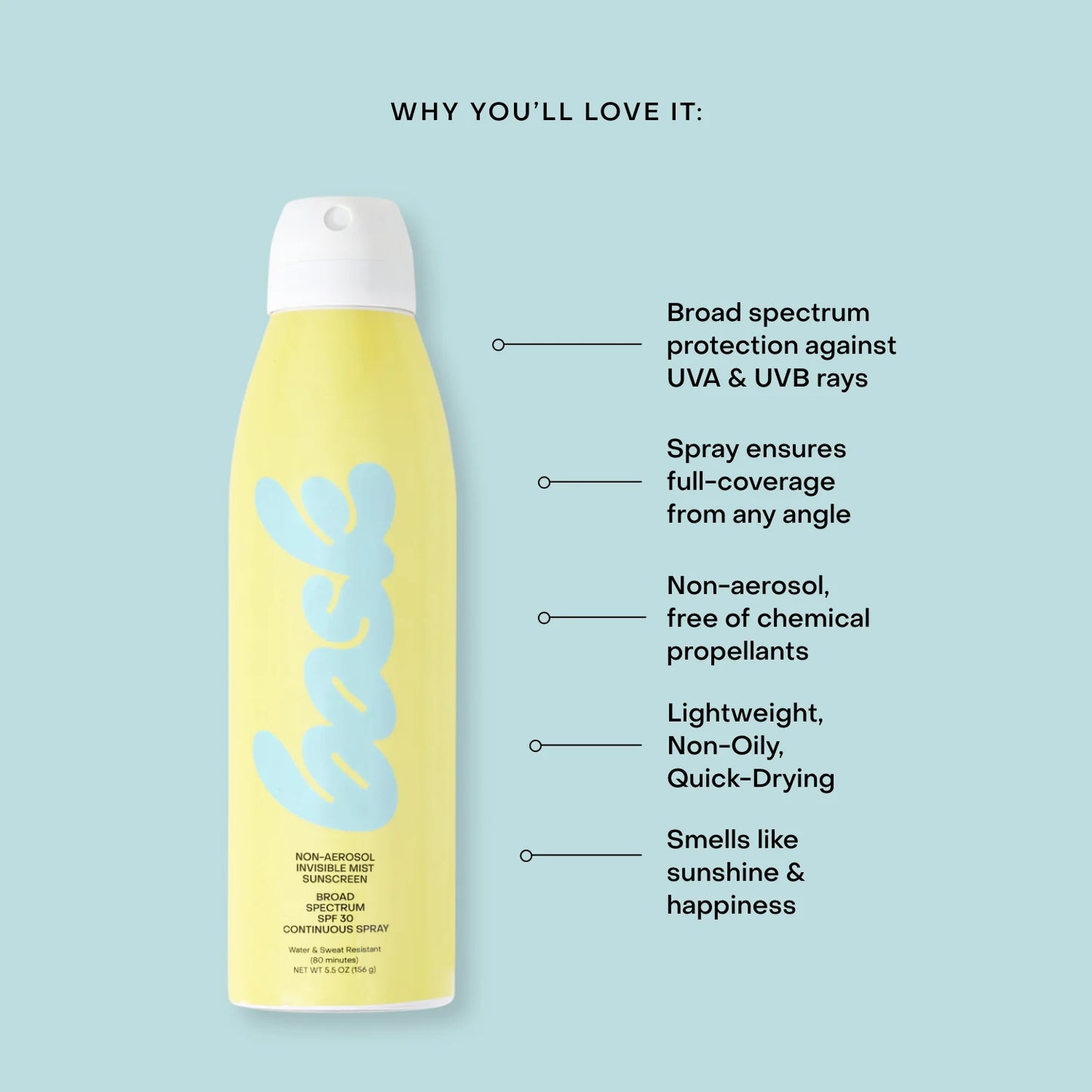 Invisible Sunscreen Mist 30 SPF
