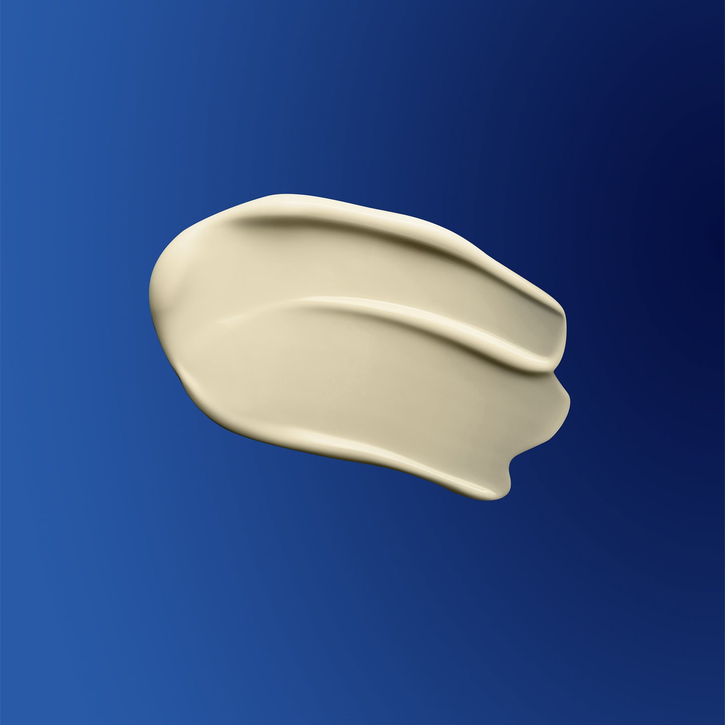Augustinus Bader Mineral Sunscreen Applied Creamy Texture on a Blue Background
