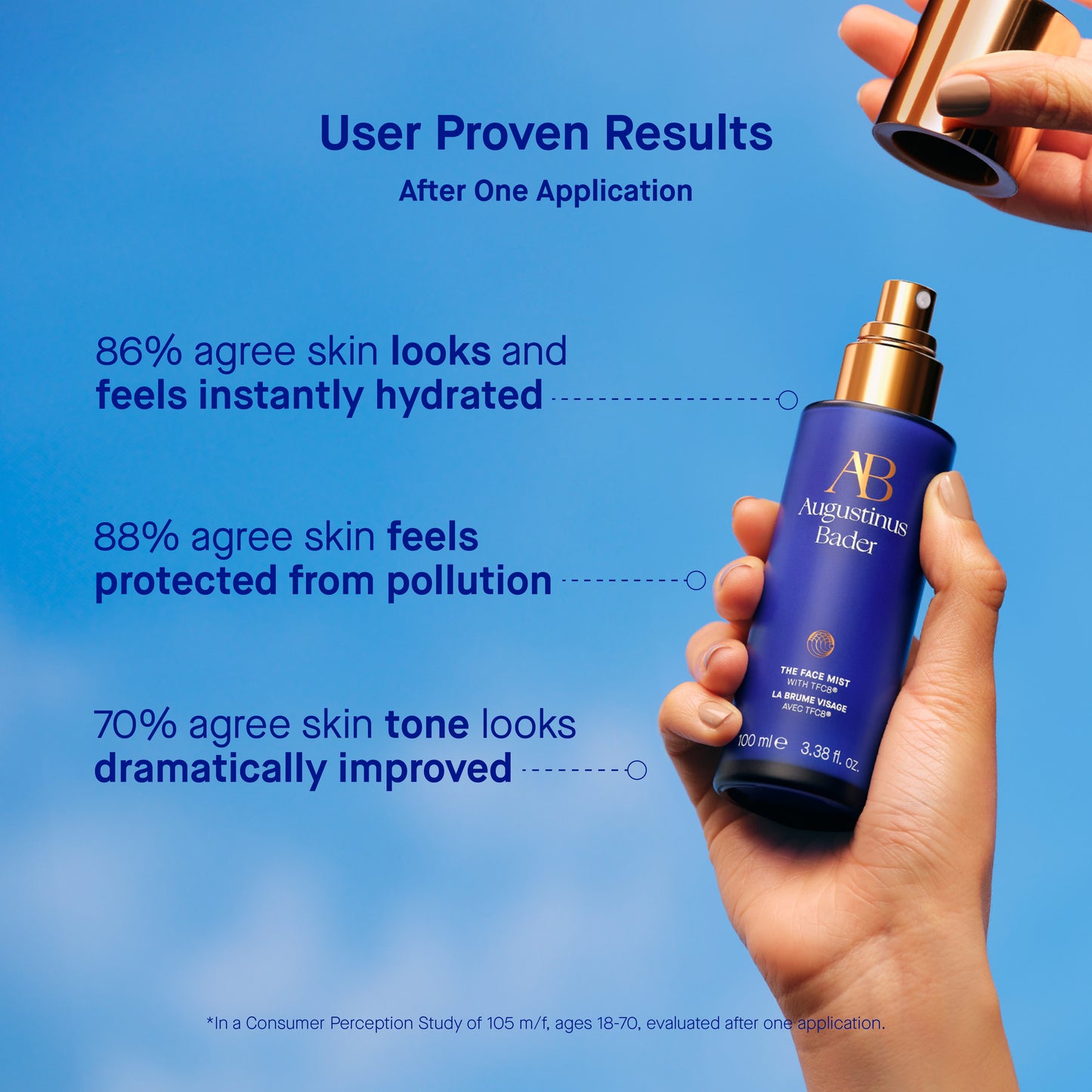 Augustinus Bader The Face Mist hydrating spray with user proven results for a refreshed complexion