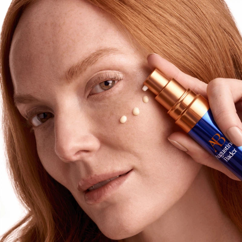 Augustinus Bader The Retinol Serum applied on skin for a youthful glow and smoother texture