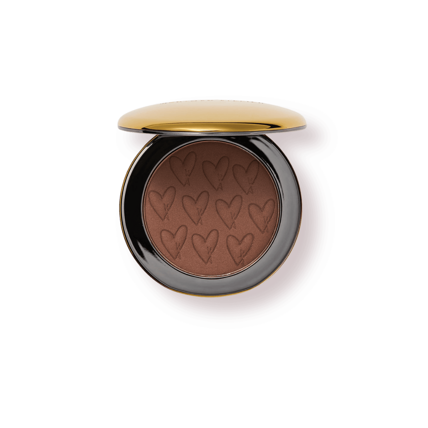 Westman Atelier Powder Bronzer in a compact with heart design for a radiant glow