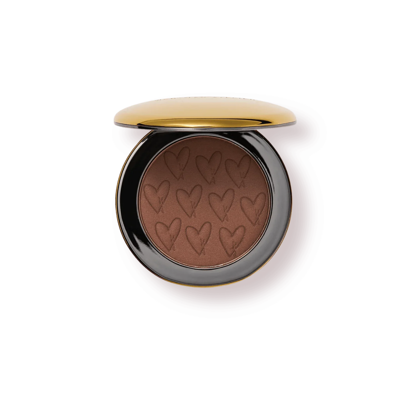 Westman Atelier Powder Bronzer in a compact with heart design for a radiant glow