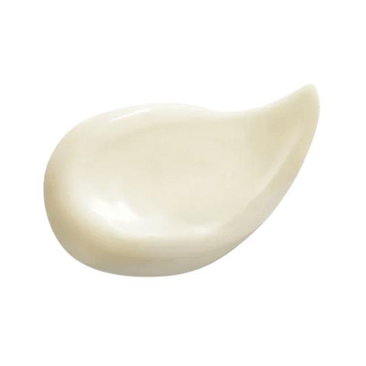 Natura Bisse Firming Serum displayed on a black background, showcasing its smooth, creamy texture