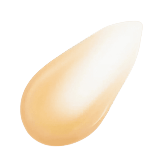 Natura Bissé Comforting Eye Contour Cream in a cream droplet on a black background