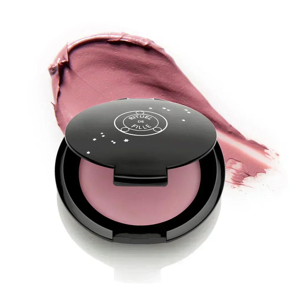 Rituel de Fille Cream Blush in soft pink shade with a rich, creamy texture for a natural glow