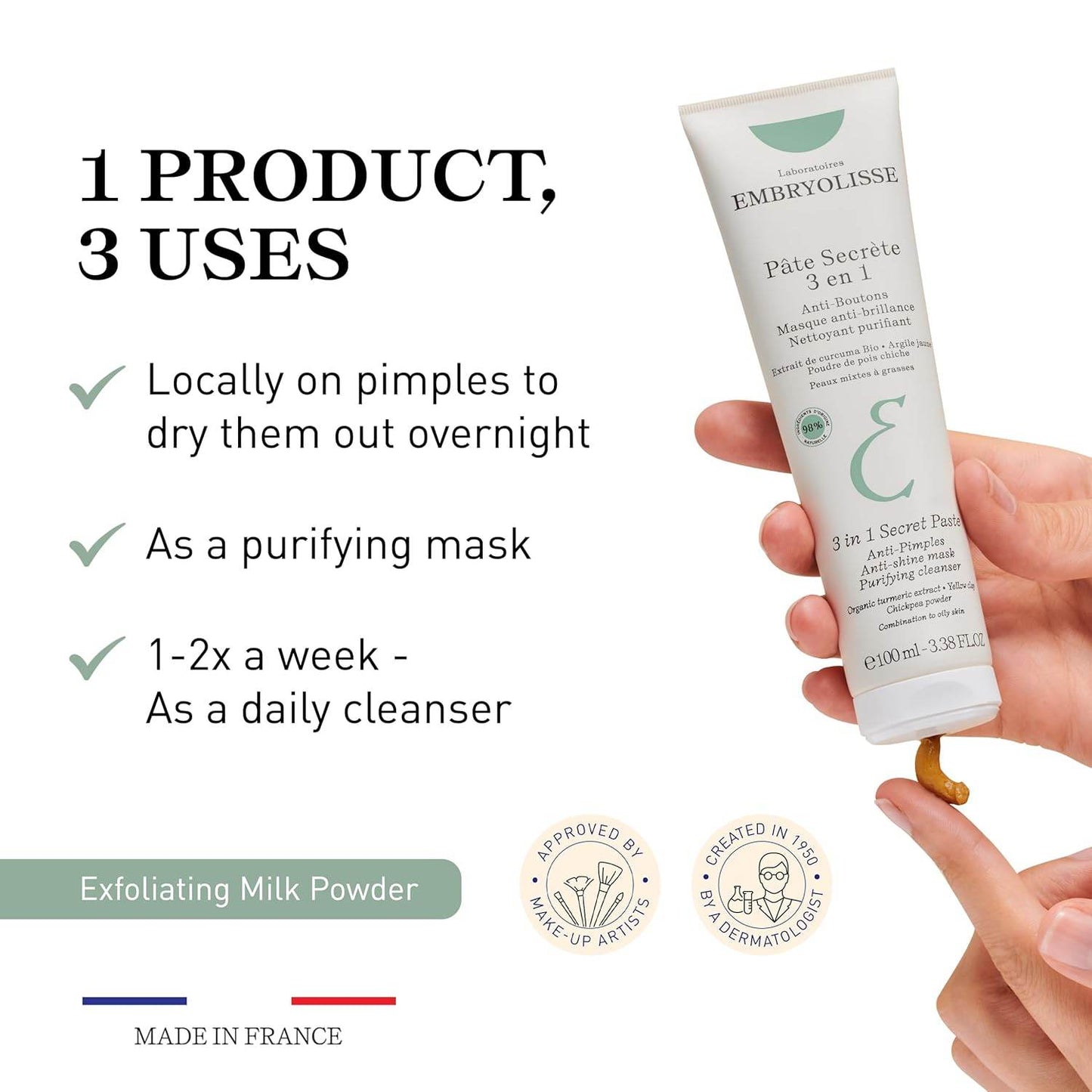3-in-1 Secret Paste | Multipurpose Clay Mask - London Beauty
