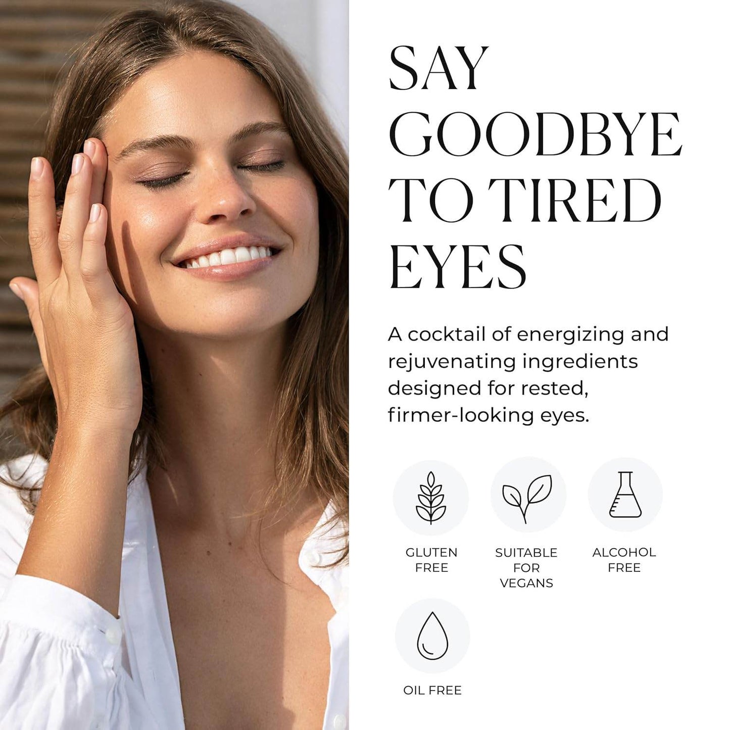 Natura Bisse Gel With Ginseng And Vitamin C promoting rested and firmer-looking eyes with energizing ingredients