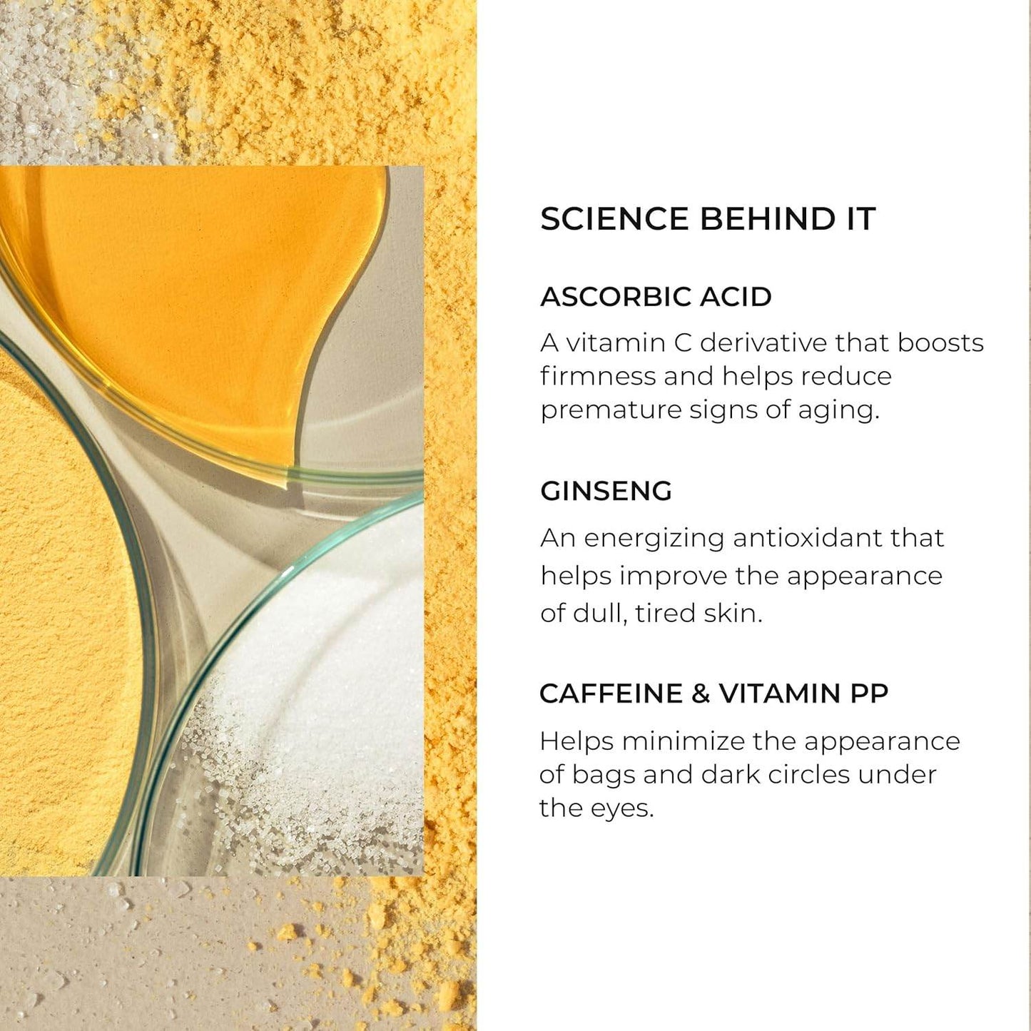Natura Bisse Gel With Ginseng And Vitamin C ingredients and benefits for improving skin firmness and reducing aging signs