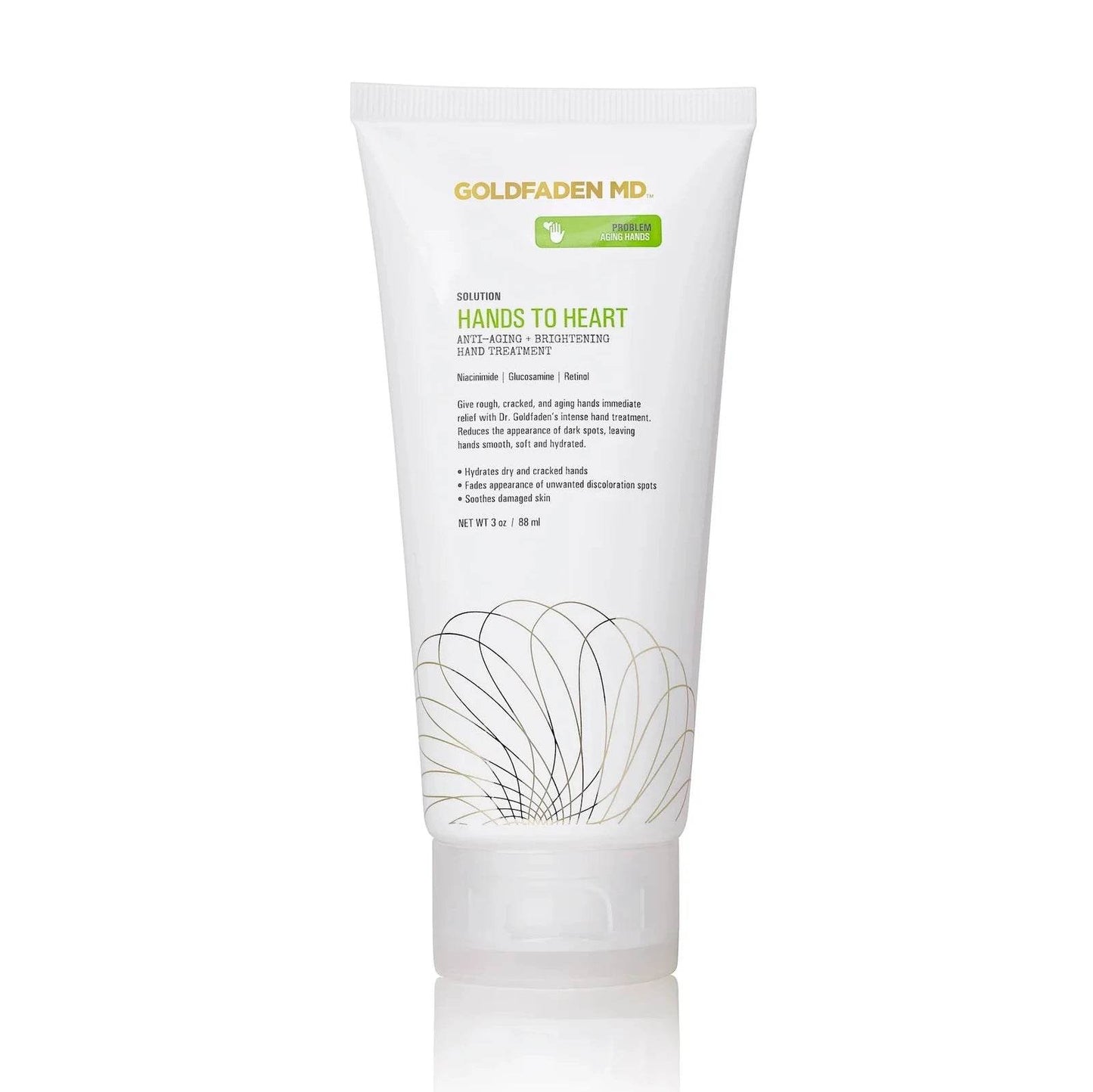 Goldfaden MD Hands to Heart Brightening Hand Treatment tube with anti-aging and hydrating formula
