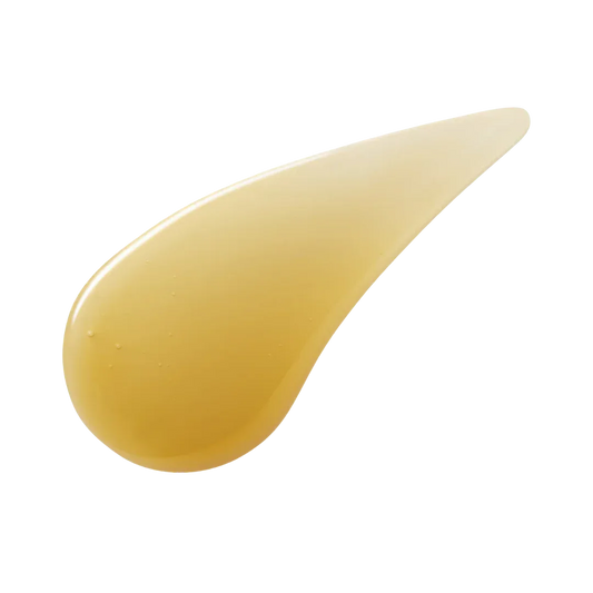 Natura Bissé Anti-Aging Firming Serum Drop with Smooth Texture on Black Background