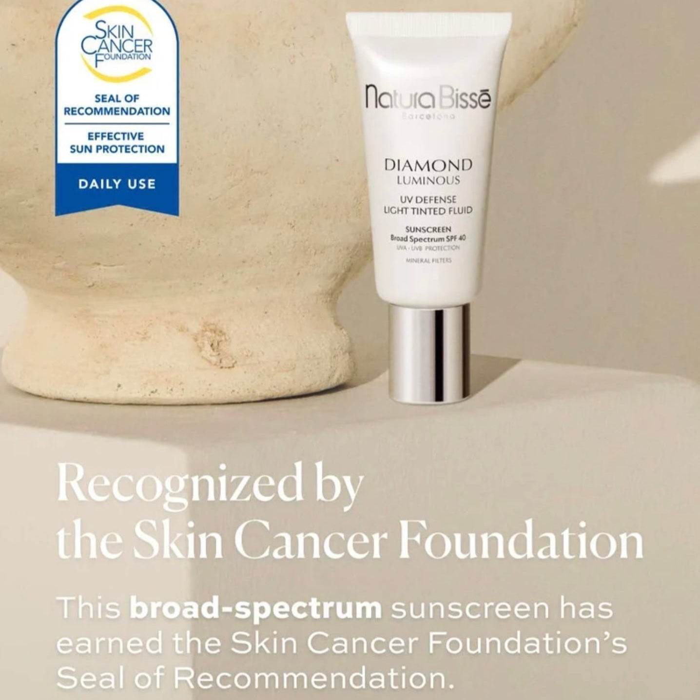 Diamond Luminous UV Defense SPF 40 | Broad Spectrum Tinted Sun Protection - London Beauty