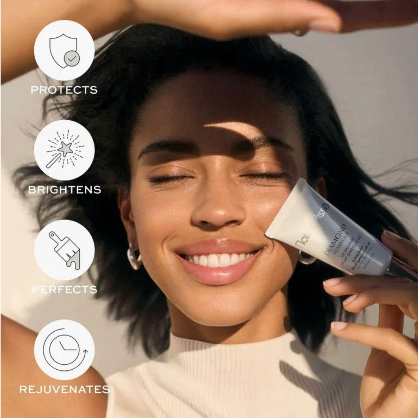 Diamond Luminous UV Defense SPF 40 | Broad Spectrum Tinted Sun Protection - London Beauty