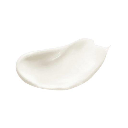 Natura Bisse firming body cream sample texture on a black background