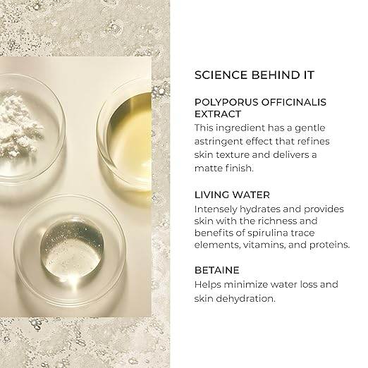 Natura Bissé Fresh Foaming Cleanser ingredients including Polyporus Officinalis extract living water and betaine