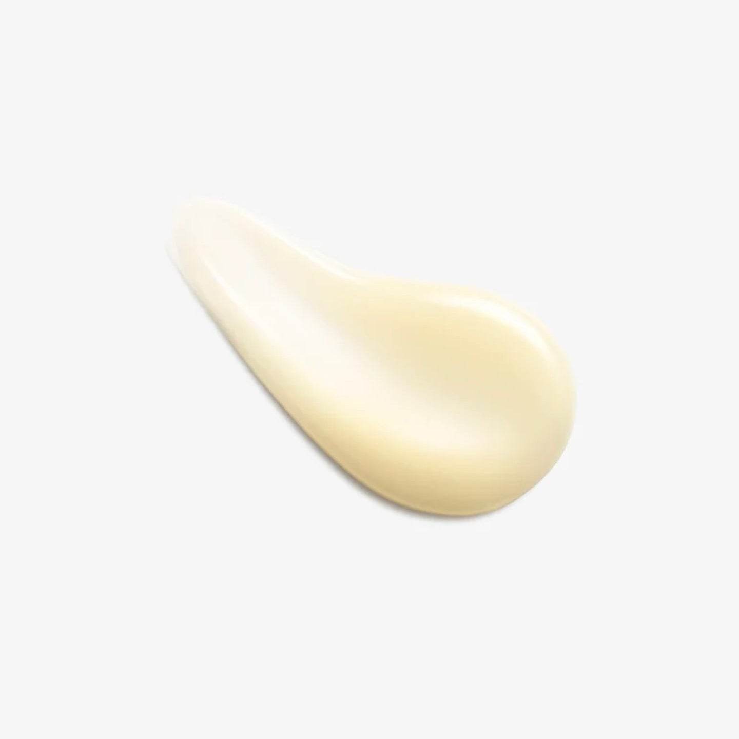 Natura Bisse lightweight firming moisturizer cream texture swatch on white background