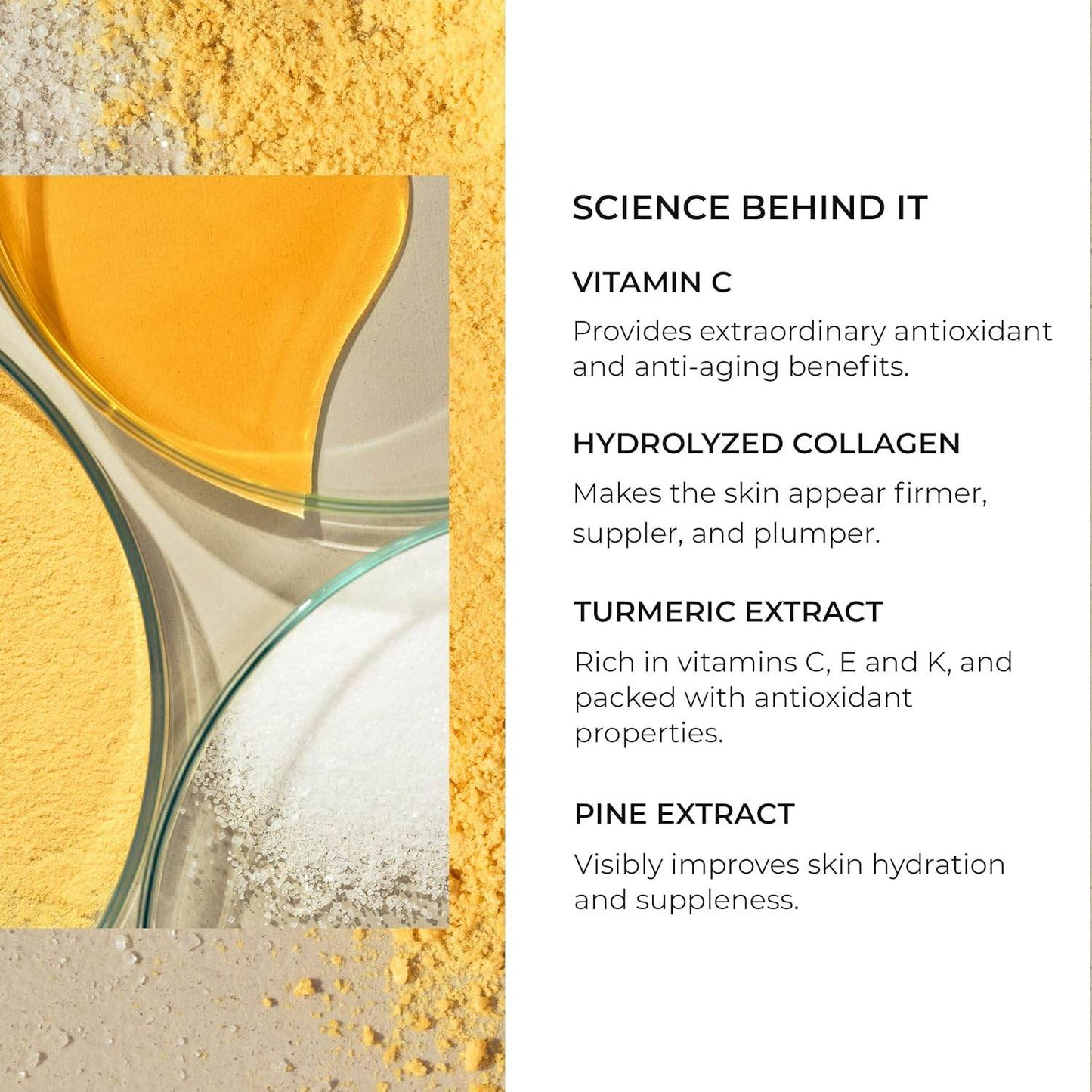 Natura Bisse Lightweight Firming Moisturizer key ingredients including vitamin C collagen turmeric and pine extract benefits