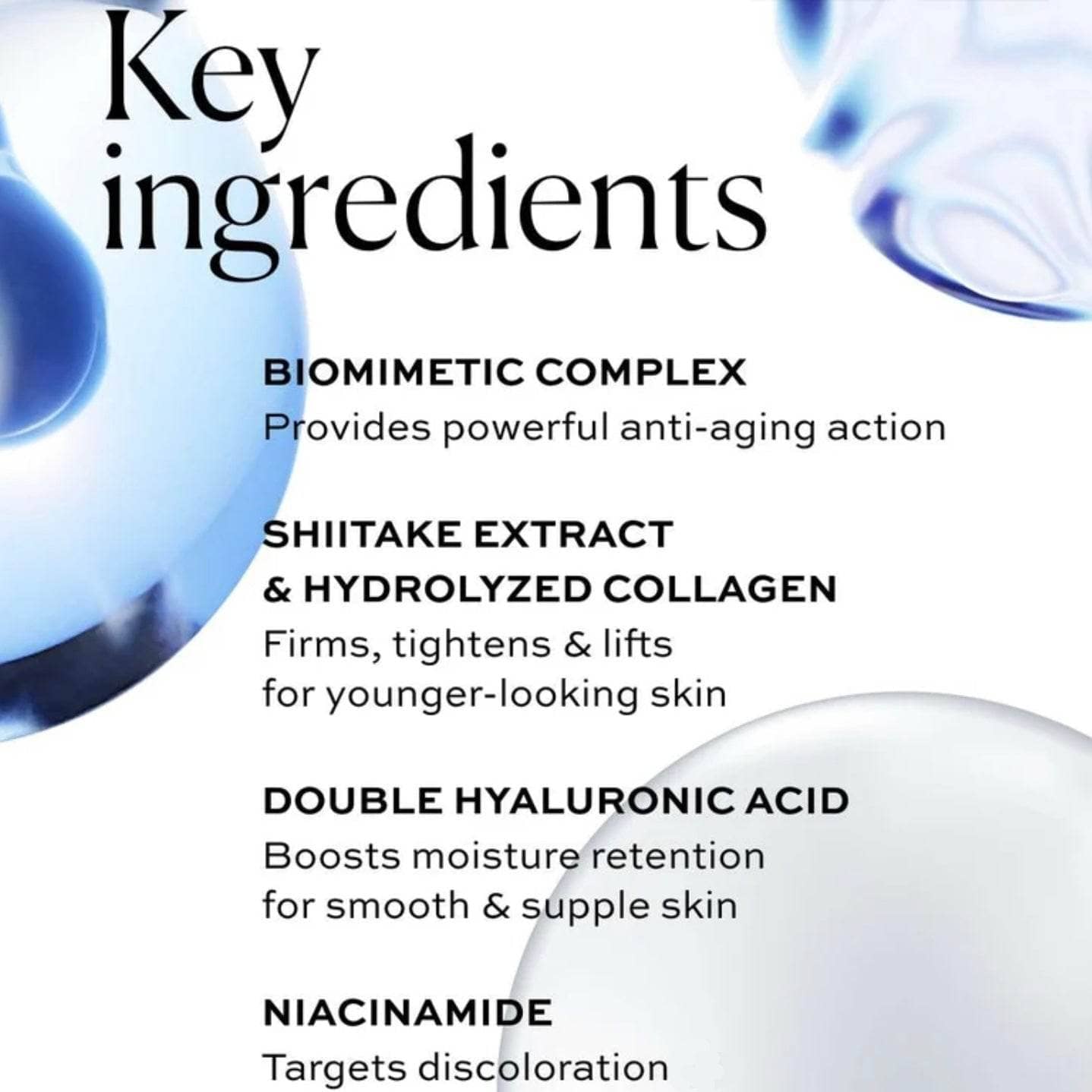 Natura Bissé Lifting Cream key ingredients list highlighting anti-aging and hydration benefits
