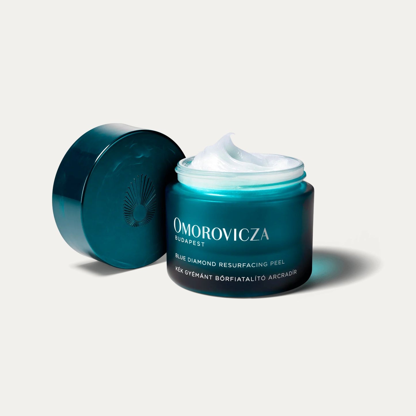 Omorovicza Blue Diamond Resurfacing Peel in a jar for skin rejuvenation and exfoliation