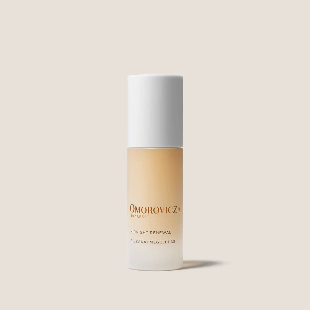 Omorovicza Midnight Renewal Retinal Serum in a sleek bottle for youthful skin rejuvenation