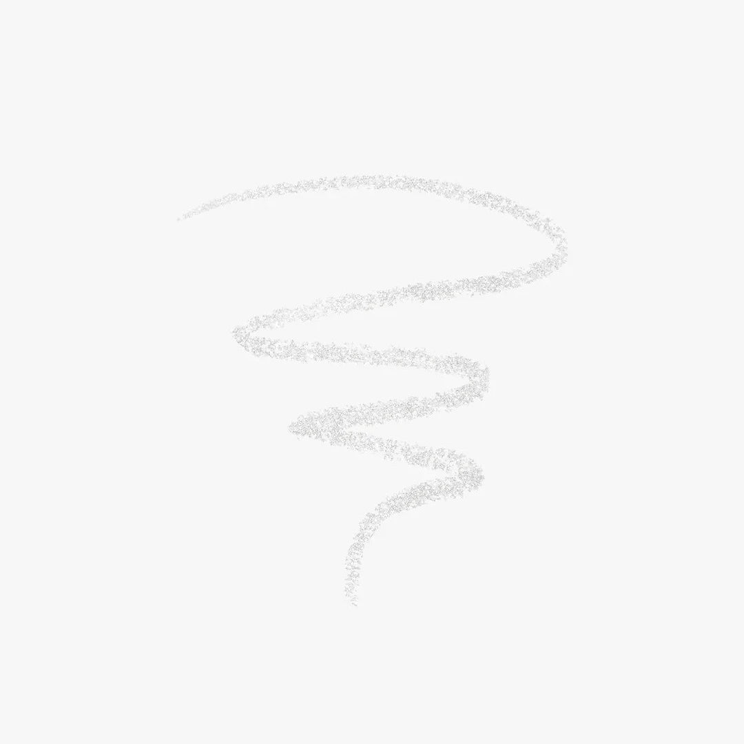 Smooth Swatch of Sweed Satin Eyeliner Pencil in Silver for a Glamorous Look