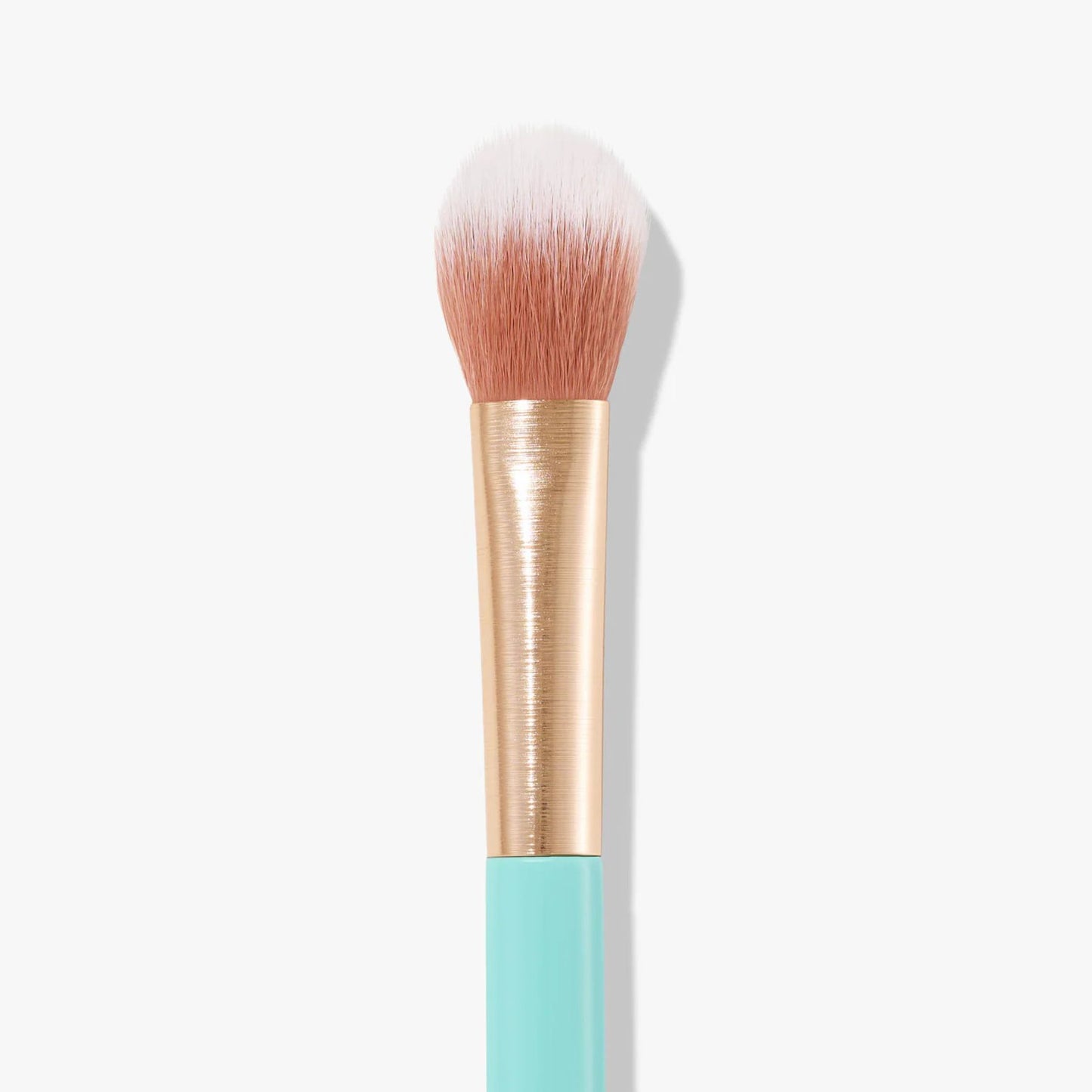Sweed Highlighter Brush with soft bristles and teal handle for precise highlighting