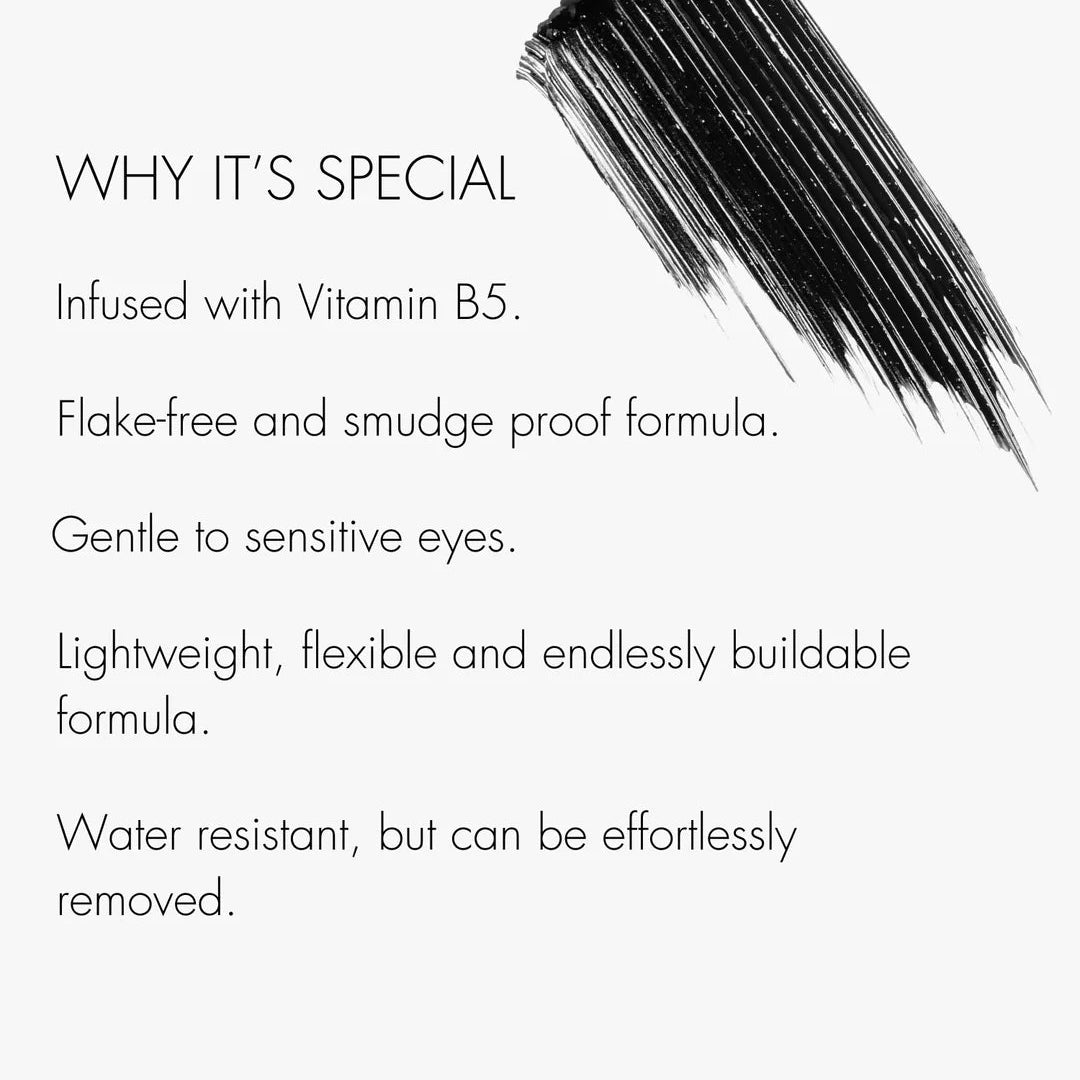Sweed Lift and Separate Mascara with a volumizing brush for fluttery, defined lashes