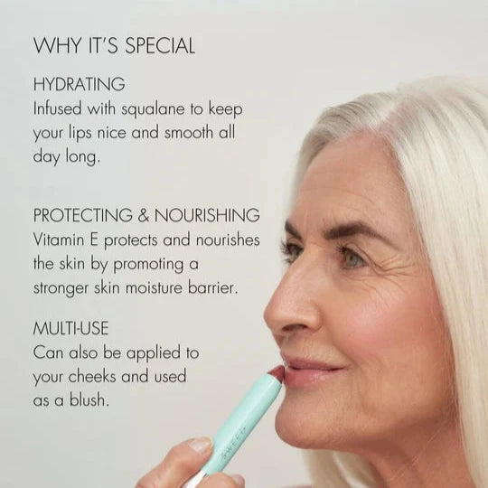 Sweed luxury lip crayon with hydrating formula and multi-use benefits for lips and cheeks