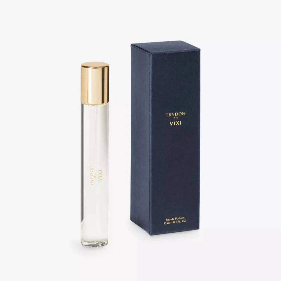 Trudon VIXI Eaux De Parfum 6ml bottle with elegant gold cap and navy box packaging