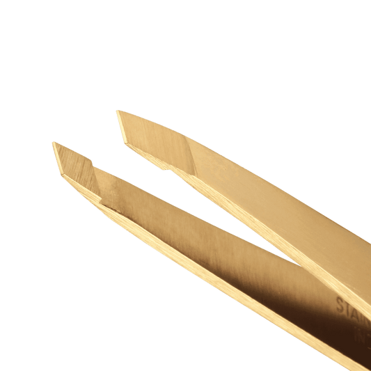 Ultra Precision Slant Tweezers | Gold