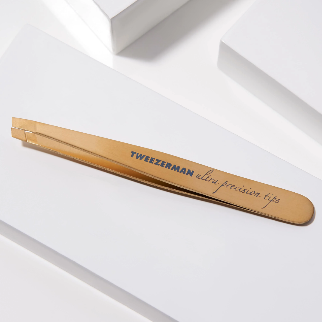 Ultra Precision Slant Tweezers | Gold