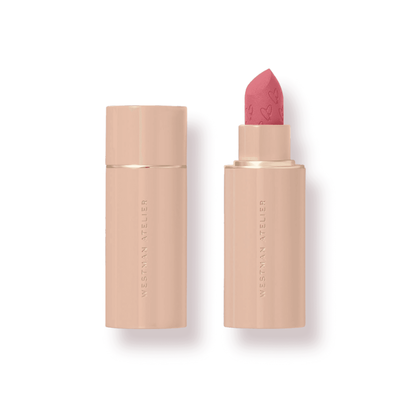 Westman Atelier Luxury Matte Lipstick in a chic pink shade with elegant packaging