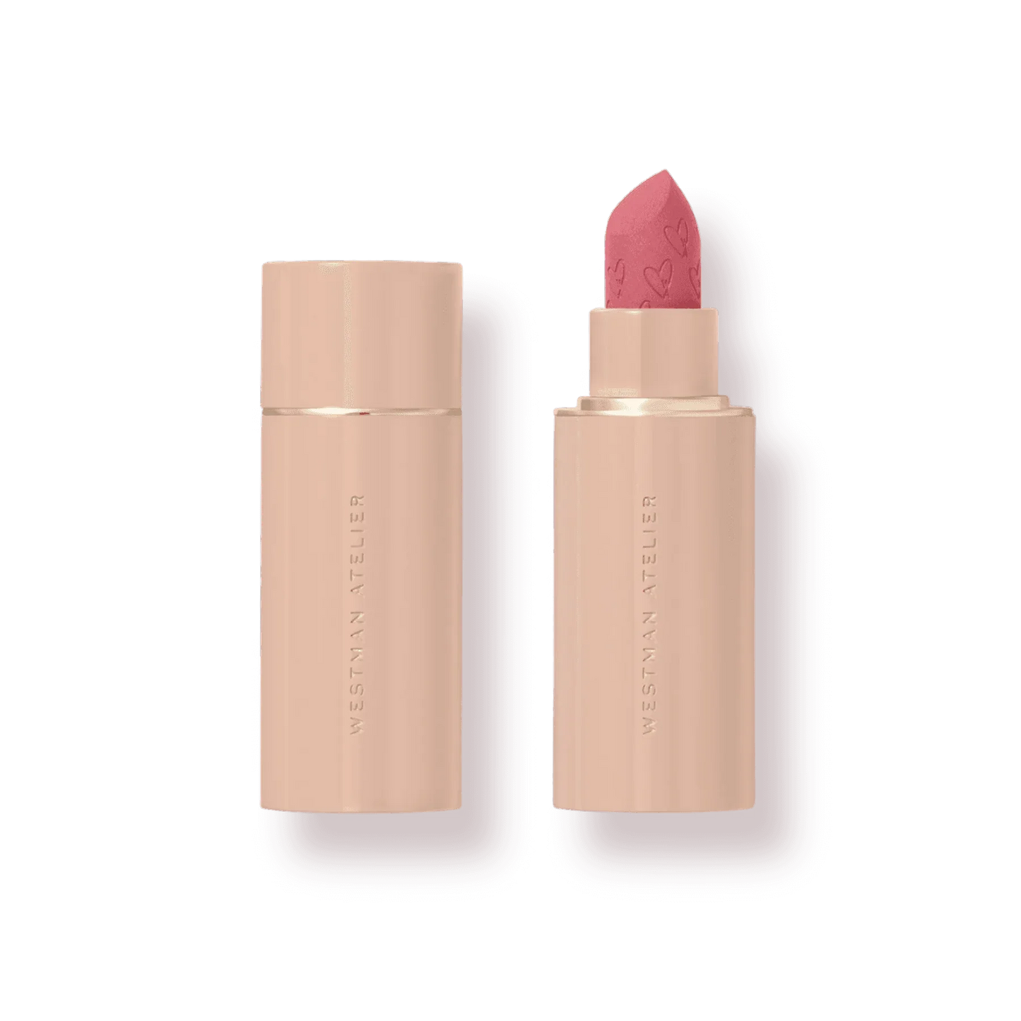 Westman Atelier Luxury Matte Lipstick in a chic pink shade with elegant packaging