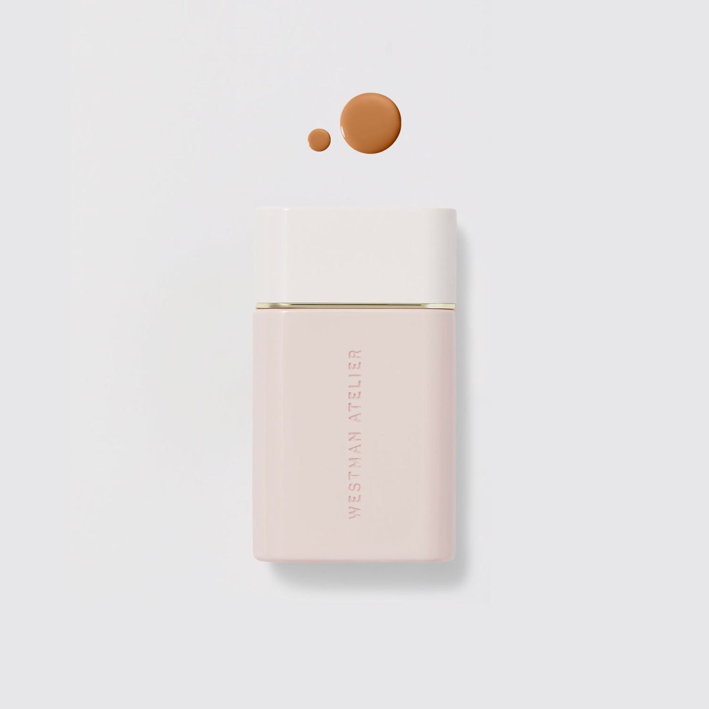 Westman Atelier Radiant Skin Tint in a sleek bottle with a droplet of foundation for a natural look