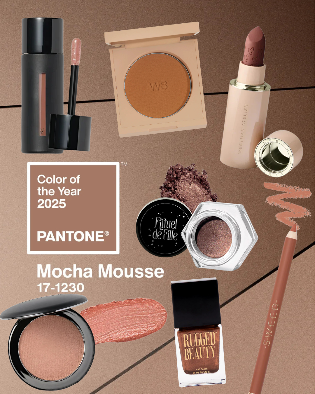 Pantone Color of the Year: Mocha Mousse Collage