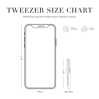 Mini Slant Tweezer | Rose Gold