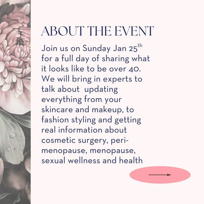 40+ WOMEN'S BEAUTY AND WELLNESS MASTERCLASS