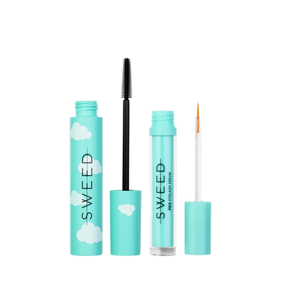 Sweed mascara with applicator on a white background