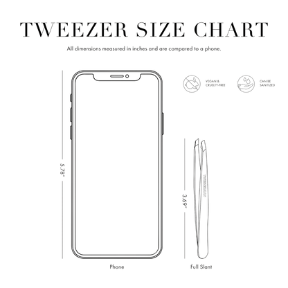 Ultra Precision Slant Tweezers | Gold