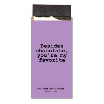 Besides Chocolate, You're My Favorite - Chocolate Card