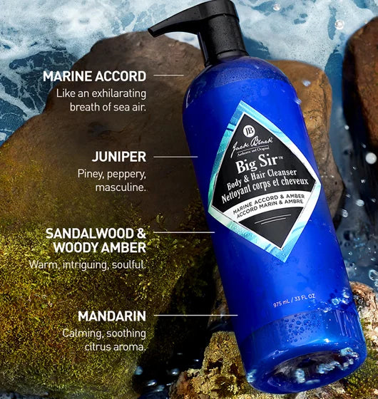 Big Sir Body & Hair Cleanser 33oz | Shop Jack Black at London Beauty