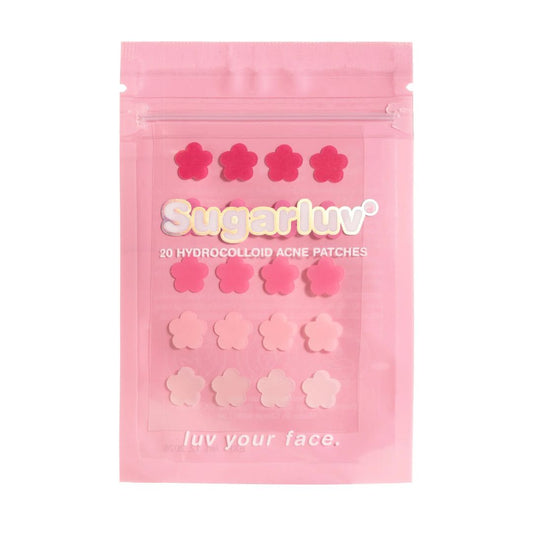 20 Hydrocolloid Acne Patches | Pink Flower Power