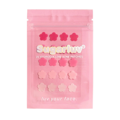 20 Hydrocolloid Acne Patches | Pink Flower Power