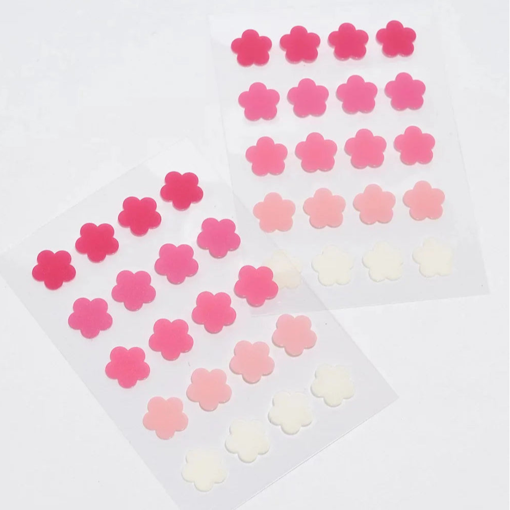 20 Hydrocolloid Acne Patches | Pink Flower Power