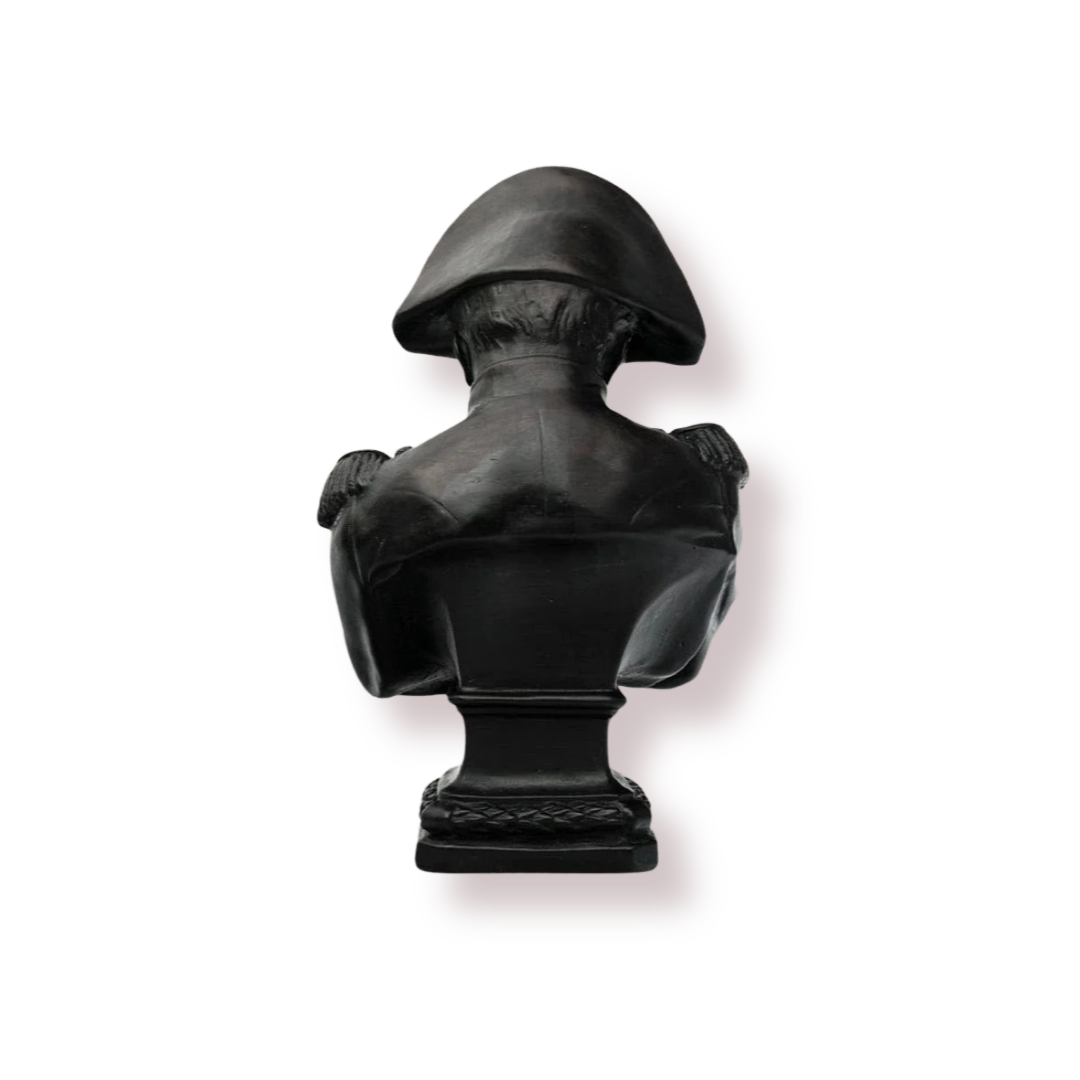 Black beeswax candle Napoleon bust